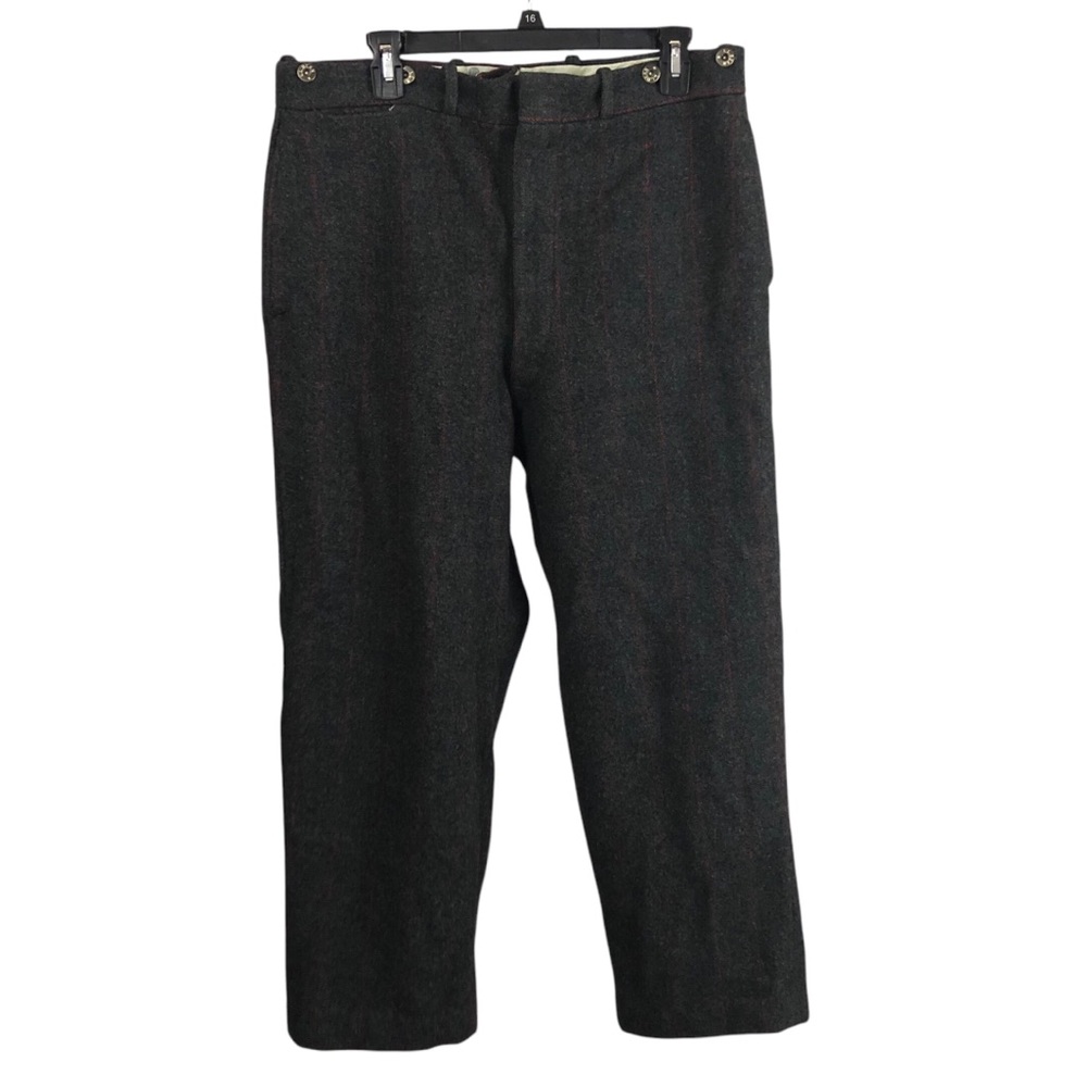 Men's 1950's Vintage L.L. Bean Adirondack Plaid Heavyweight Wool Hunting Pants.